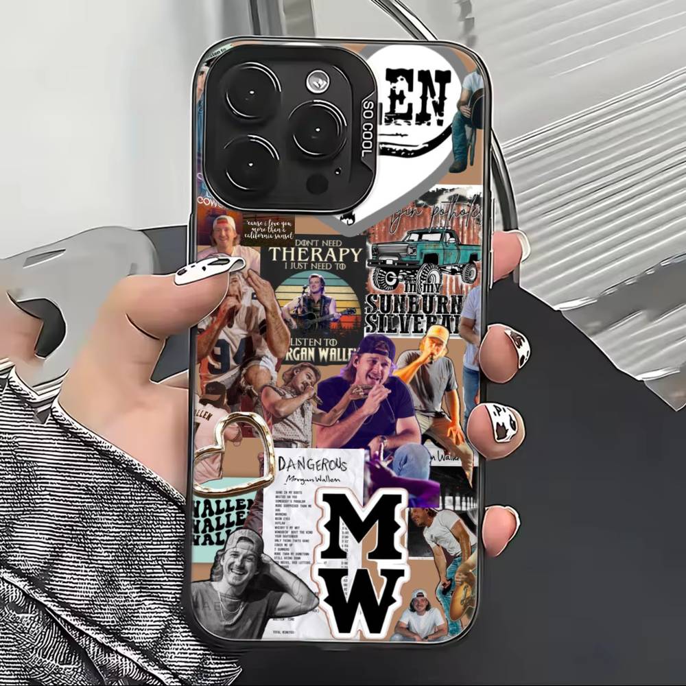Чехол для телефона Morgan W-Wallen Singer для iPhone 17,16,15,14,13,12,11 Plus,Pro Max,XS, Цветной Серебристый Черный Чехол