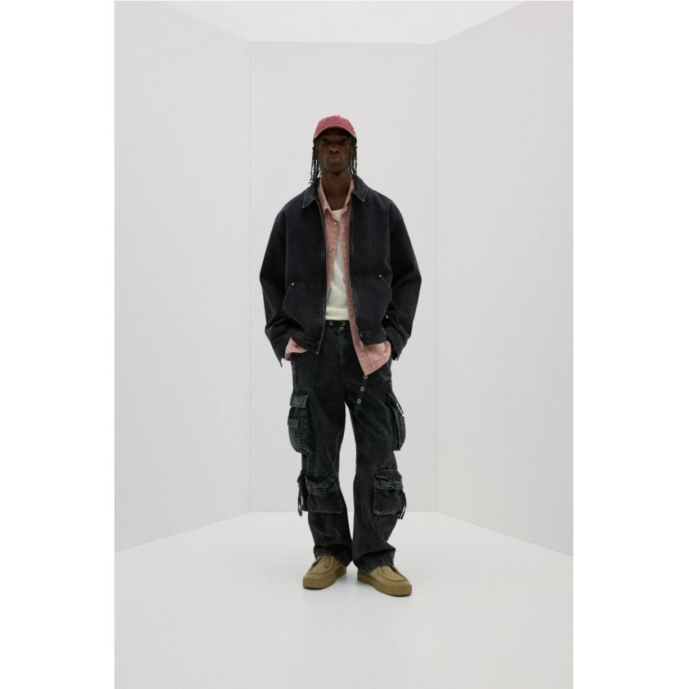 Куртка свободного кроя HM Utility Denim Black