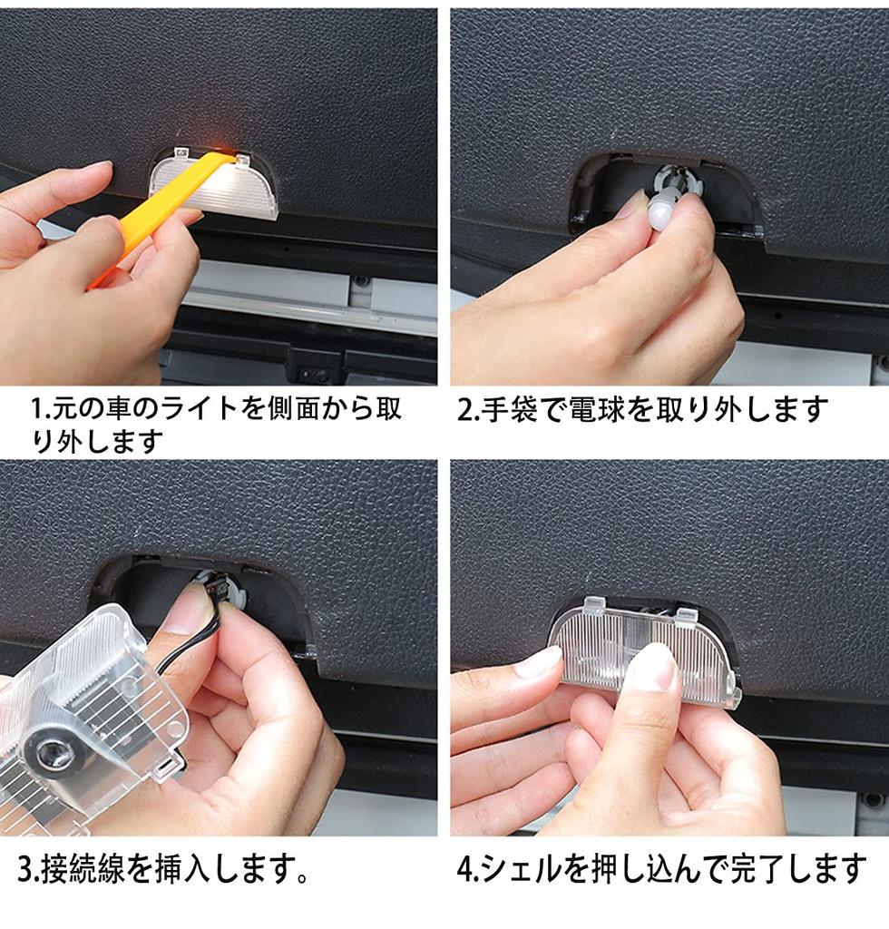 Подсветка салона, Подсветка салона Honda LED, Высокая яркость, Odyssey Accord Accord LED Логотип, Проекционная подсветка двери Прозрачный Комплект из 2 шт.