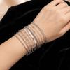 10Pcs/set Vintage Style Snake Chain Bracelet Flat Chain Multi-layer Bracelet  Casual Wear