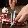 Профессиональный нож для мяса Кованый нож для разделки Нержавеющая сталь Топор Кухонный нож шеф-повара Ножи для мяса, рыбы, фруктов с чехлом