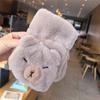 Faux Rabbit Hair Cartoon Anti-cold Mittens Soft Animal Flip Gloves Capybara Plush Mittens  Autumn