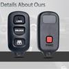 Key Fob Keyless Entry Fits for Toyota 4Runner Sequoia 1999 2000 2001 2002 2003 2004 2005 2006 2007 2008 2009 Remote Control Replacement 89742-35050