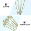 200 Pcs Cocktail Sign Exquisite Food Decoration Picks Sticks Bamboo Knot Fine Mini Fruit Fork