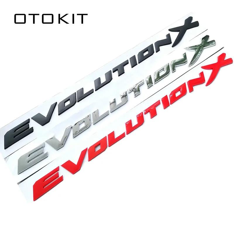 Evolution X буквы ABS пластик автомобильный Стайлинг эмблема значок автомобильный ремонт багажника 3D наклейка наклейка для Mitsubishi Lancer EVO