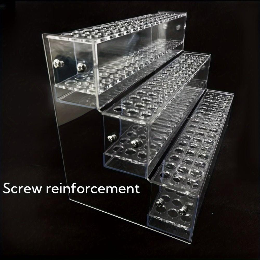 Transparent Mark Pen Holder Acrylic Brush Storage Rack Pencil Organizer Stationery Shop