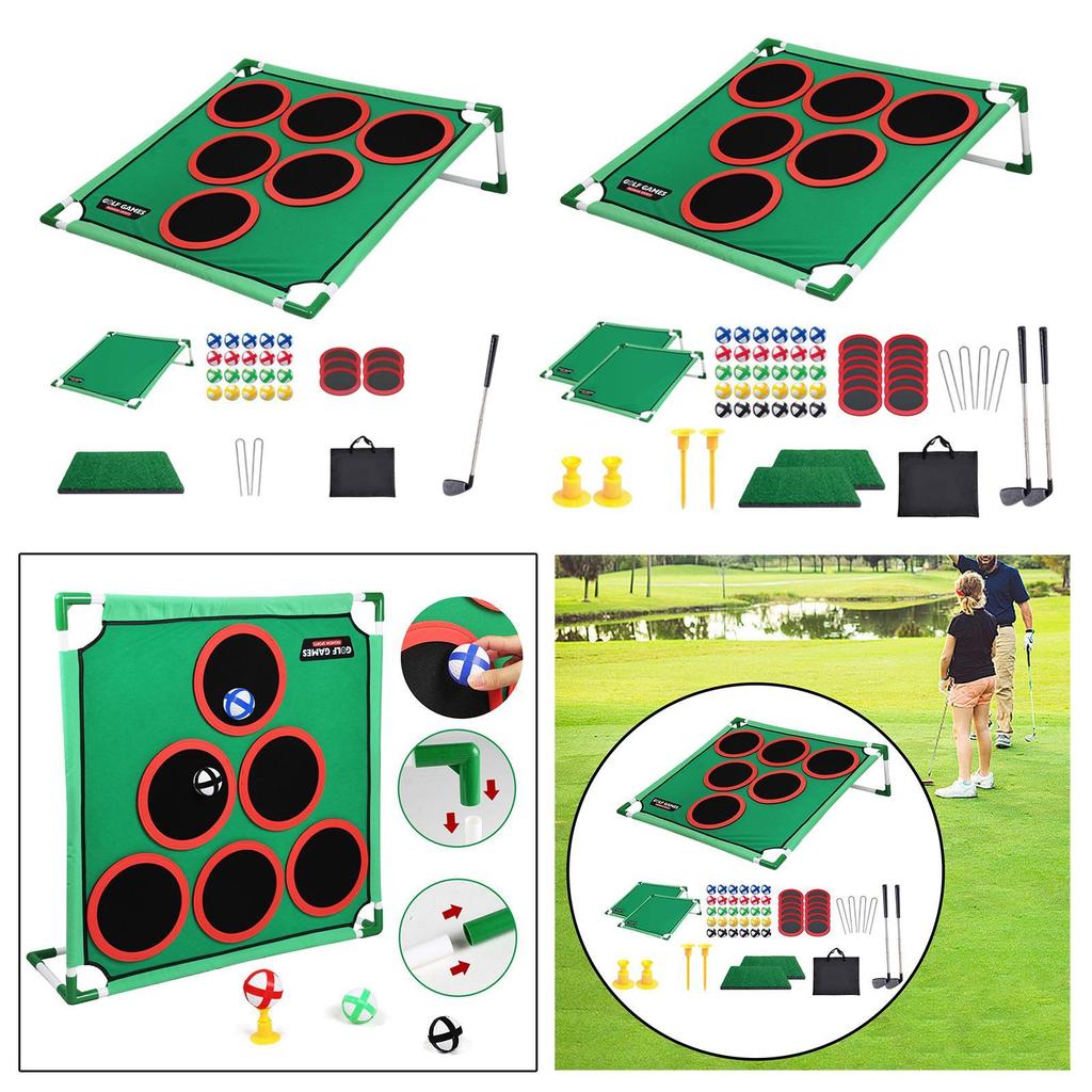 Putting Game Set, Cornhole Board, Foldable Throwing with Lightweight And Portable PP Material