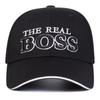 Унисекс Бейсболки с вышивкой надписи THE REAL BOSS Весна Осень Уличные Регулируемые Повседневные Шляпы Папина Шляпа Солнцезащитная Шляпа