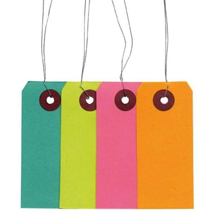 200 Colored Tags with Wire