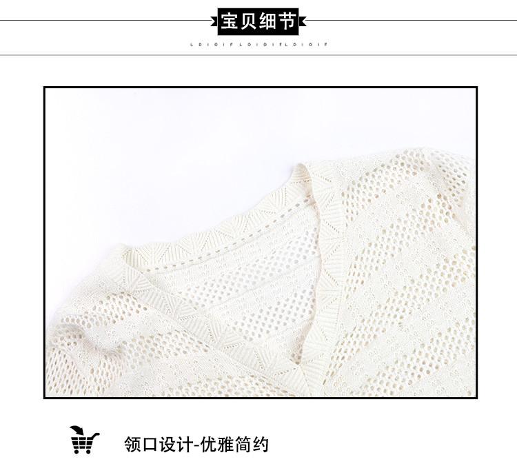 Hollow knit sweater for spring fashion, age reduction, casual, versatile women's top