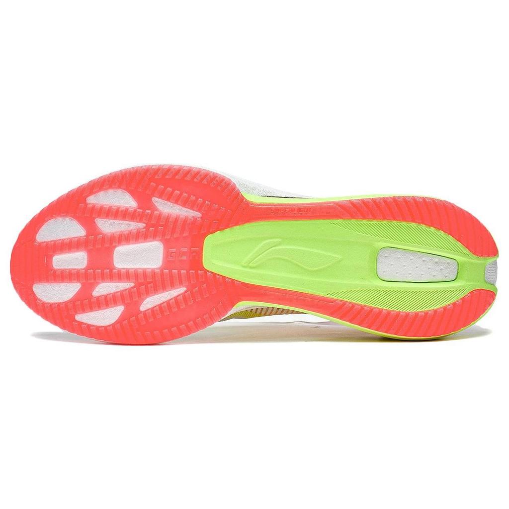 LiNing Ultra Light 20 Cushioning Strong Grip Non-Slip Wear-Resistant Breathable Low-Top Running Shoes Men Sneaker White Yellow Red ARBT001-9