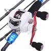 Удочки и рыболовные катушки Комбинированные карбоновые удочки и катушка 18+1 BB для ловли окуня на открытом воздухе
