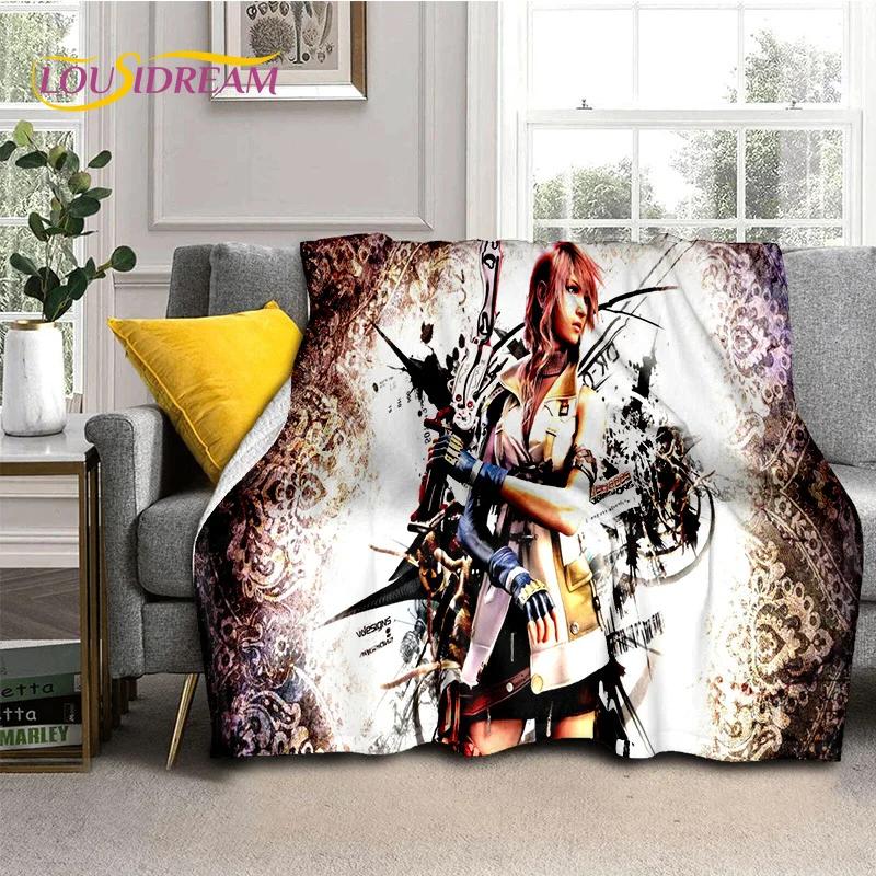 Final Fantasy Series Games Soft Flannel Blanket for Beds Bedroom Sofa Picnic,Throw Blanket for Cover Outdoor Leisure Nap Gift