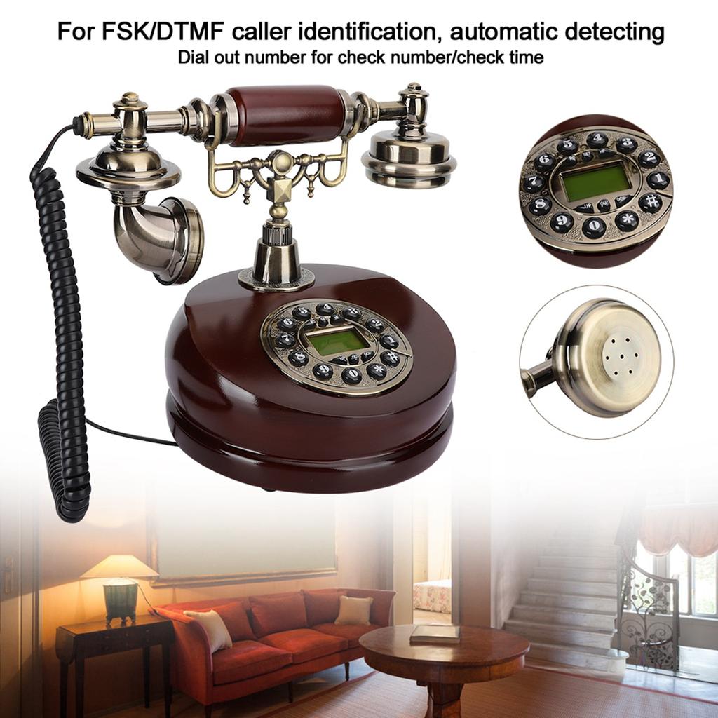 MYS-6200A Смола Двойного Назначения Антикварный Ремесленный Декоративный Циферблат Винтажный Европейский Телефон