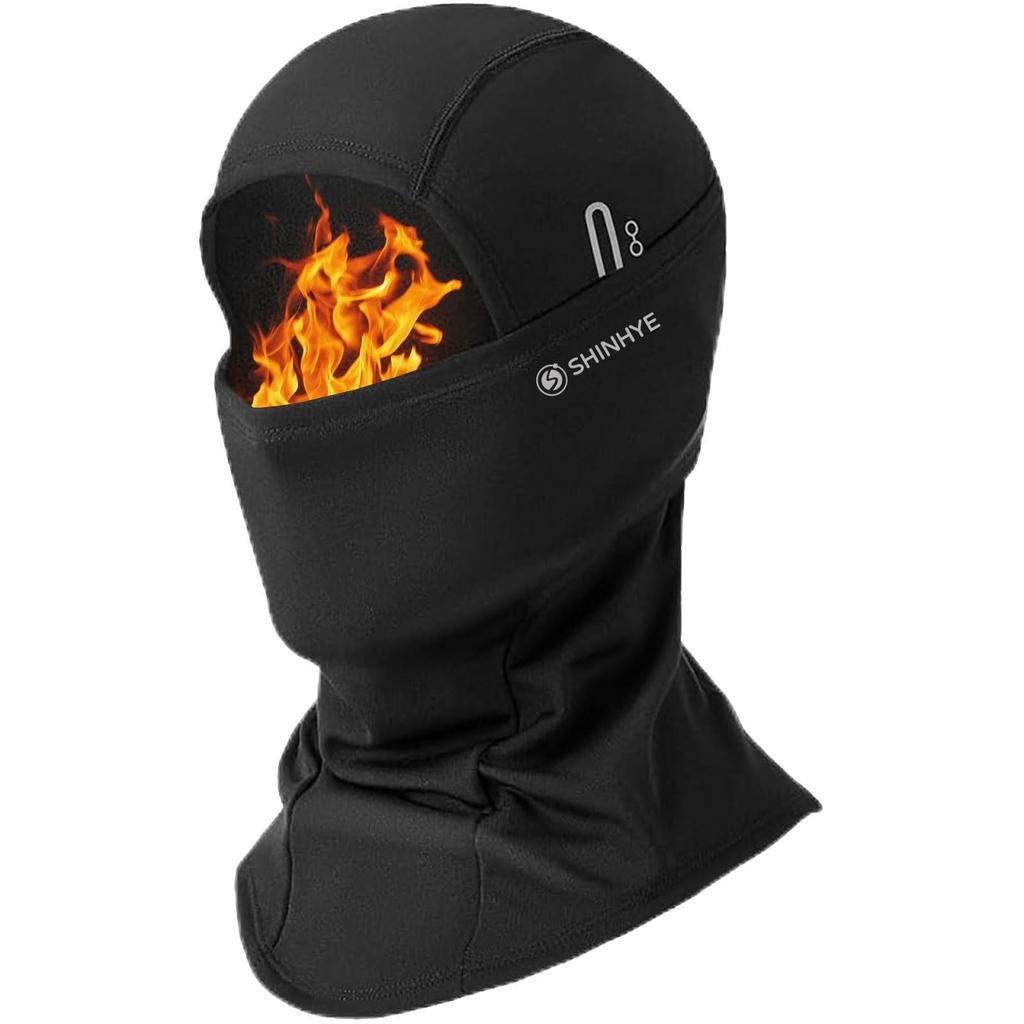 ShinHye Balaclava Neck Warmer, Winter Cold Protection, Ski Mask, Fleece Lined, Windproof, Thermal, Breathable, with Glasses Hole, Stretchy, Warm,