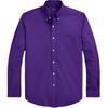 Polo SS23 Solid Color Cotton Oxford Long Sleeve Shirt Men Shirts Purple MNPOWOV16822695-500