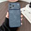 Роскошный Матовый Кожаный Мягкий Чехол для Телефона для iPhone 17 16 15 14 13 Pro 17Pro 16Pro 15Pro 14Pro 13Pro Max Plus Задняя Крышка Ударопрочный