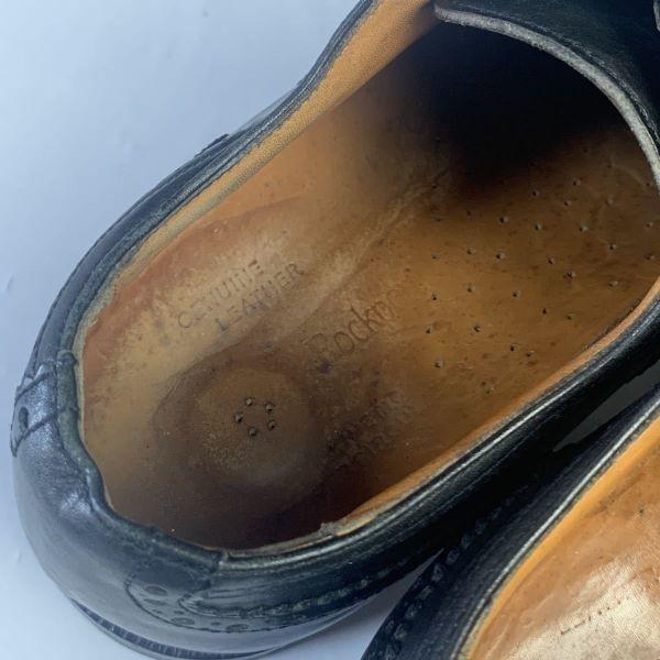 Деловые туфли Rockport Italy Wingtip Черные 8 EEE 26.0(ИСПОЛЬЗОВАЛ)