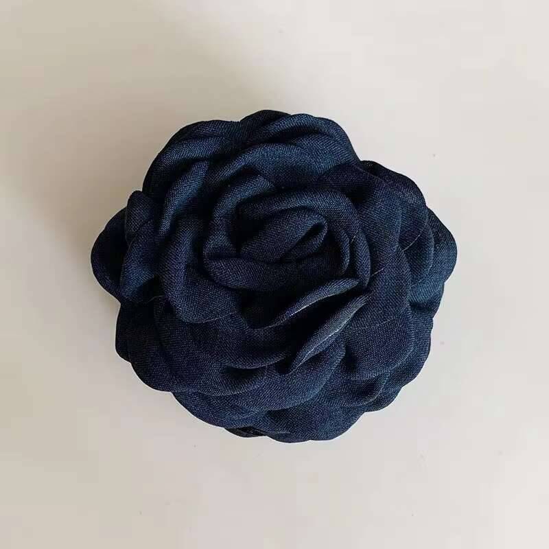 9 см Большие Заколки для волос в виде цветка Французский краб для женщин Аксессуары для волос Корейская заколка-акула для затылка Подарки для девочек