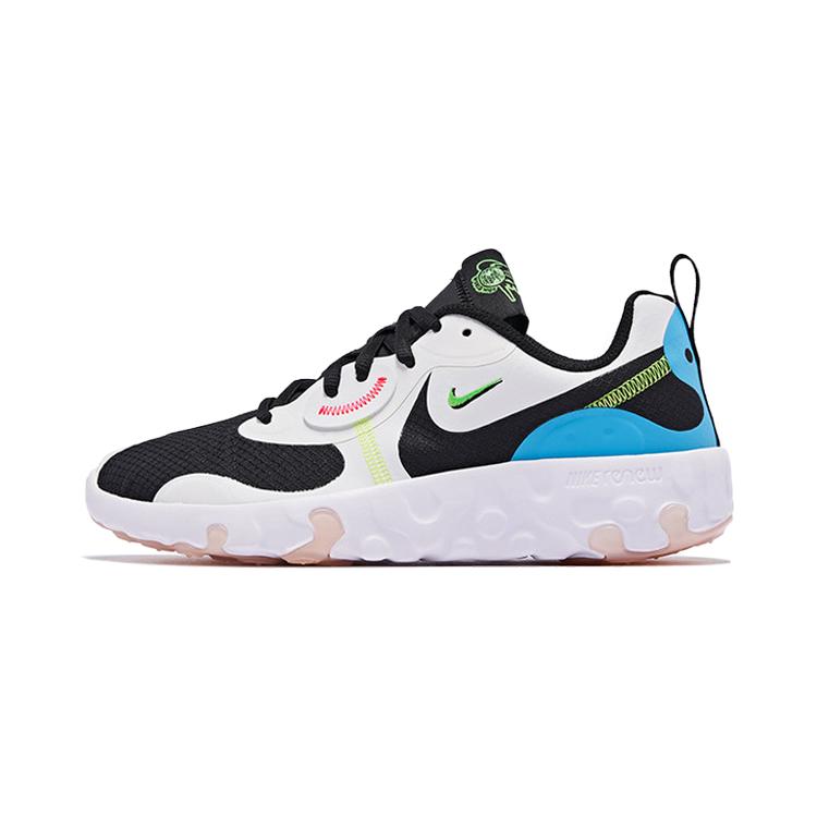 Nike Кроссовки для бега Renew Lucent 2, дышащие и износостойкие, низкие, детские, Белый Черный Синий CN8552-101