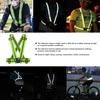 High Visibility Elastic Reflective Vest Belt Fluorescent Green Safety Strap for Night Running