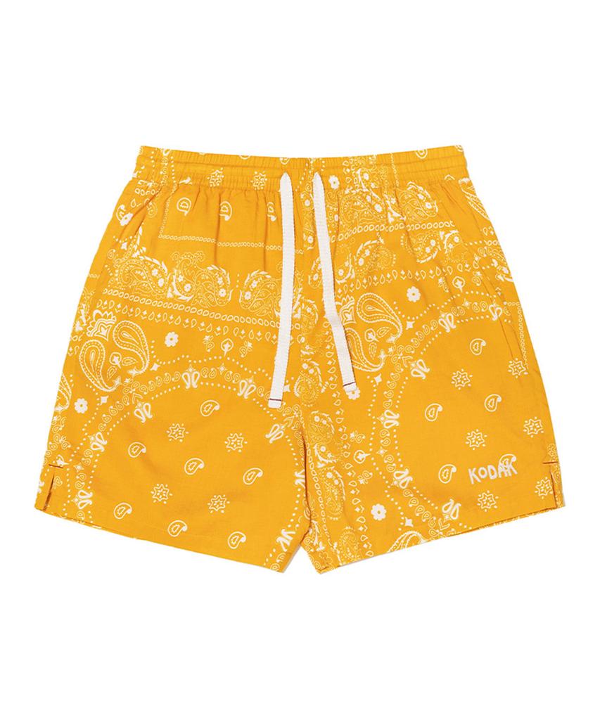 KODAK Summer Paisley Shorts Yellow