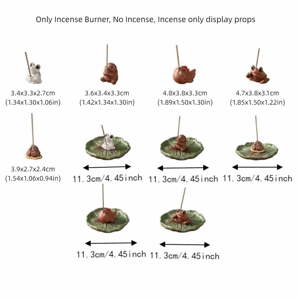 Zen Chinese Style Lotus Tabletop Incense Base Ceramics Incense Stick Burner For Household Aroma