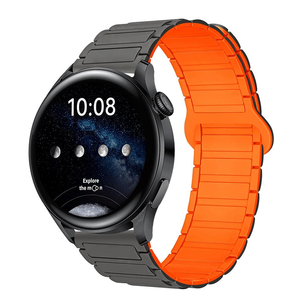 18mm 22mm 20mm Magnetic Silicone Strap For Samsung Galaxy Watch 7 6 5 4 44mm 40mm Sports Band For Galaxy Watch 4 6 Classic 47mm Huawei GT 4/5/6 41mm