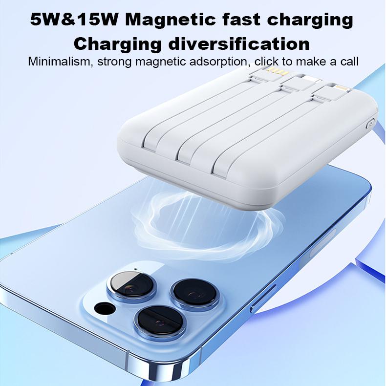 10000mAh Wireless Charger Portable Powerbank External Spare Macsafe Magnetic Battery Pack Power Bank For Iphone 12 13 14Pro Max