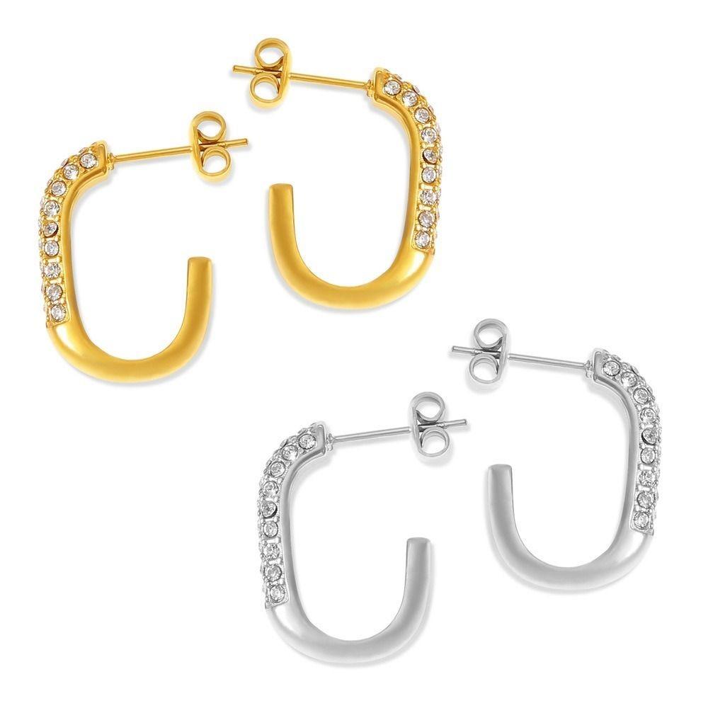 Delicate Design Geometric Square Earrings Geometric Design Stainless Steel Earrings Daily Wear