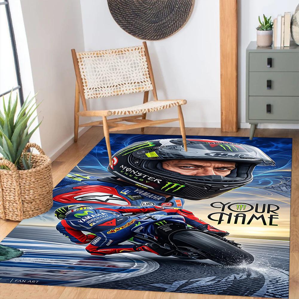 Jorge Lorenzo Customizable Name Floor Rug Office Rug Perfect For Playrooms Living Rooms Study Room Balcony Antislip Carpet Decorate Offices