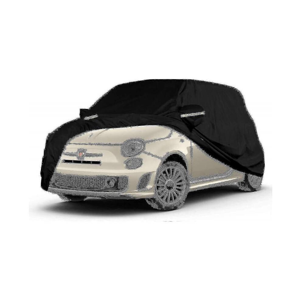 Waterproof Car Cover Compatible with Fiat 500/500c/500e/abarth 500 2007-2022, 4 Tw