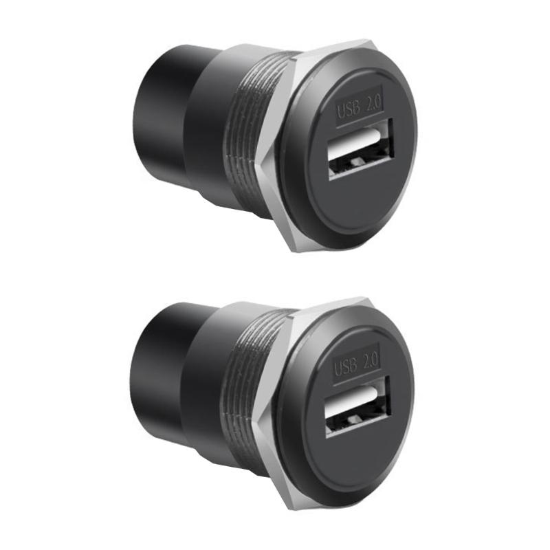 Металлический круглый панельный разъем USB3.0 22 мм, модуль передачи данных с резьбой USB2.0/USB3.0 для промышленности