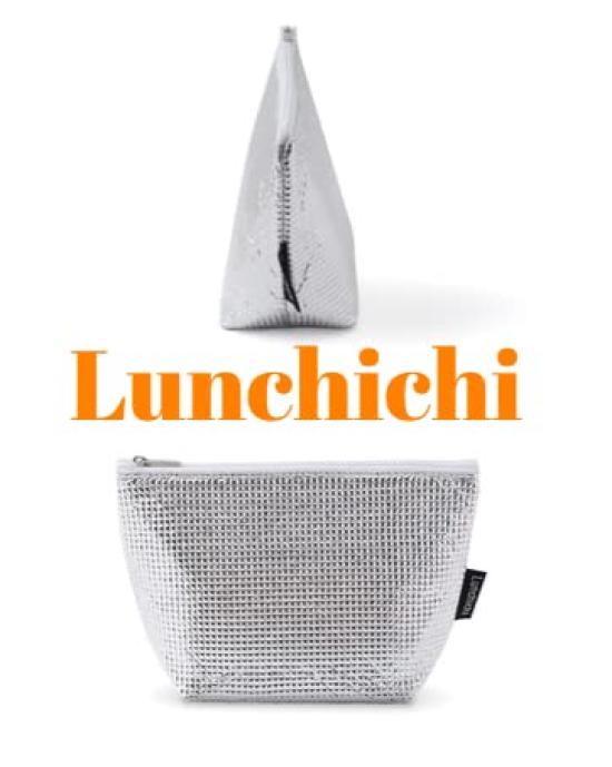 Lunchichi Small Insulated Lunch Bag [Double-Sided Aluminum] Mini Lunch Bag, Insulated Cooler Bag, Small Lunch Box, Rice Ball Case, Lunch Bag (2)