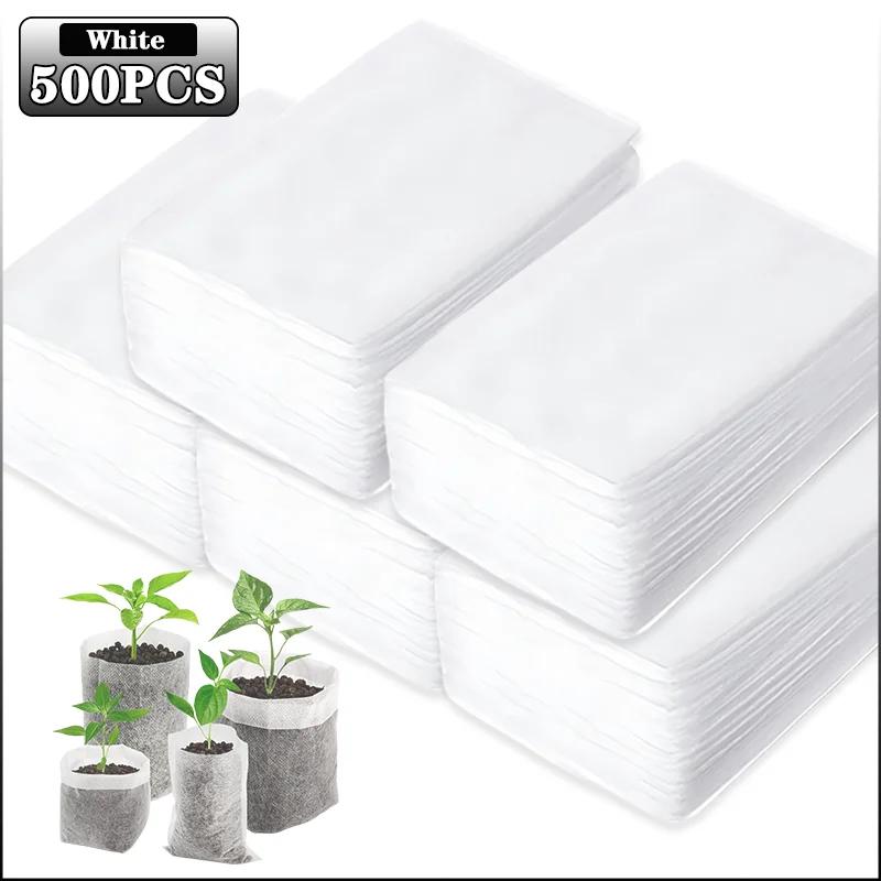 100-1000 шт. Тканевые мешки для рассады растений для овощей, цветов, трав и роста растений, Экологически чистые питомниковые горшки, Садовые мешки