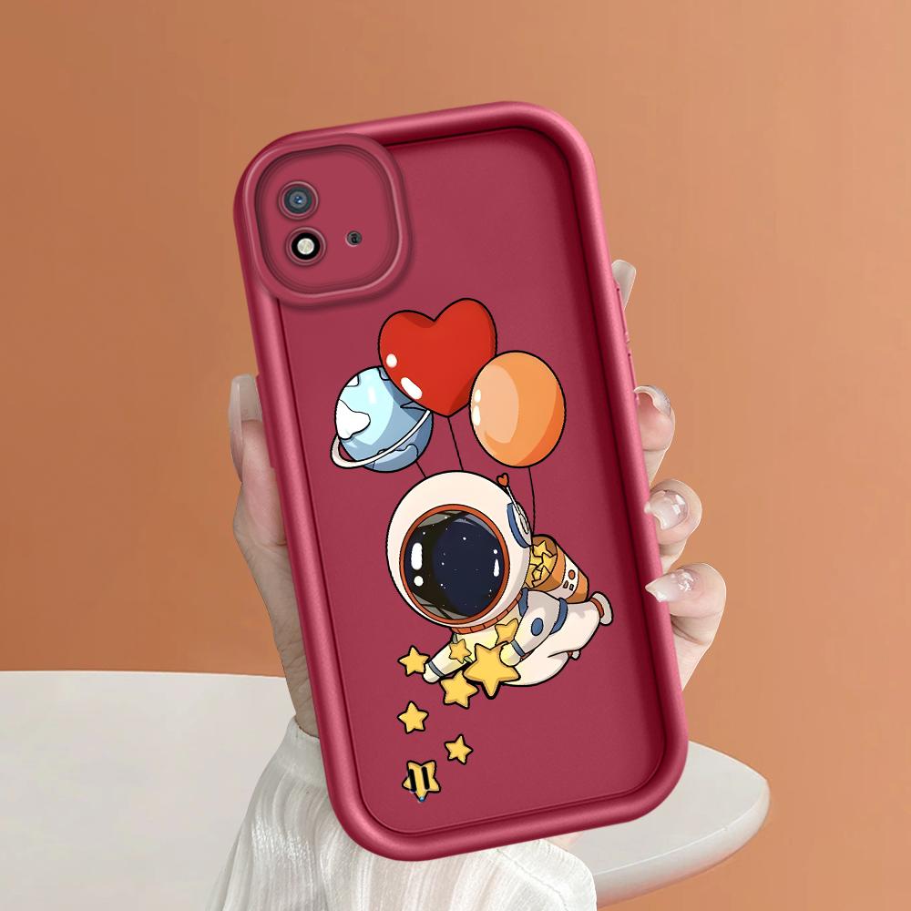 Мягкий силиконовый квадратный чехол с рисунком лестницы для телефона, полное покрытие, противоударный защитный резиновый чехол для камеры для OPPO Realme