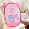 Складная корзина для белья с милым рисунком персонажей Sanrio для детских игрушек**