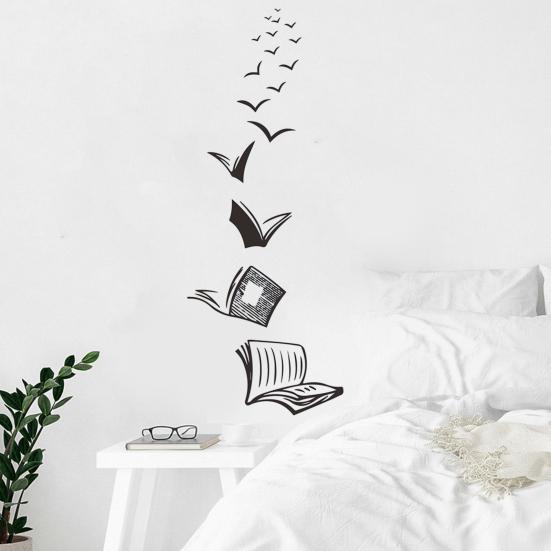 Wall Decal Strong Stickiness PVC Waterproof Self-Adhesive Removable Book Sticker Mural Window Door Decoration MIT