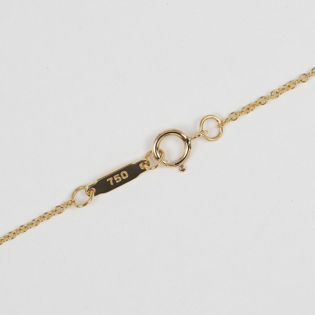 TIFFANY&Co. Pave heart Necklace K18 yellow gold 2.6g Women Used