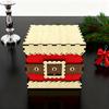 Christmas Gift Box Wooden Storage Box with Lid Xmas Design Present Box for Festive Present Storage Holiday Party Decoration