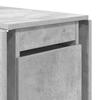Dining Table Set 2 pcs 140 x 80 x 77 cm Engineered Wood Concrete Grey