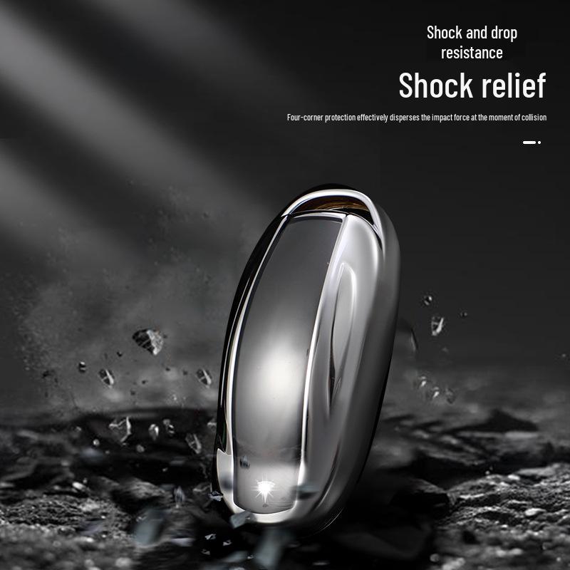 Прозрачный мягкий резиновый чехол для ключа Tesla Model X