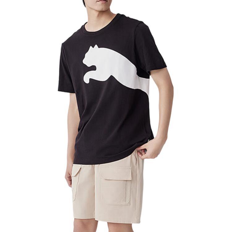 Puma Мужская футболка 'Black' с принтом 'Большой кот QT' 678086-01