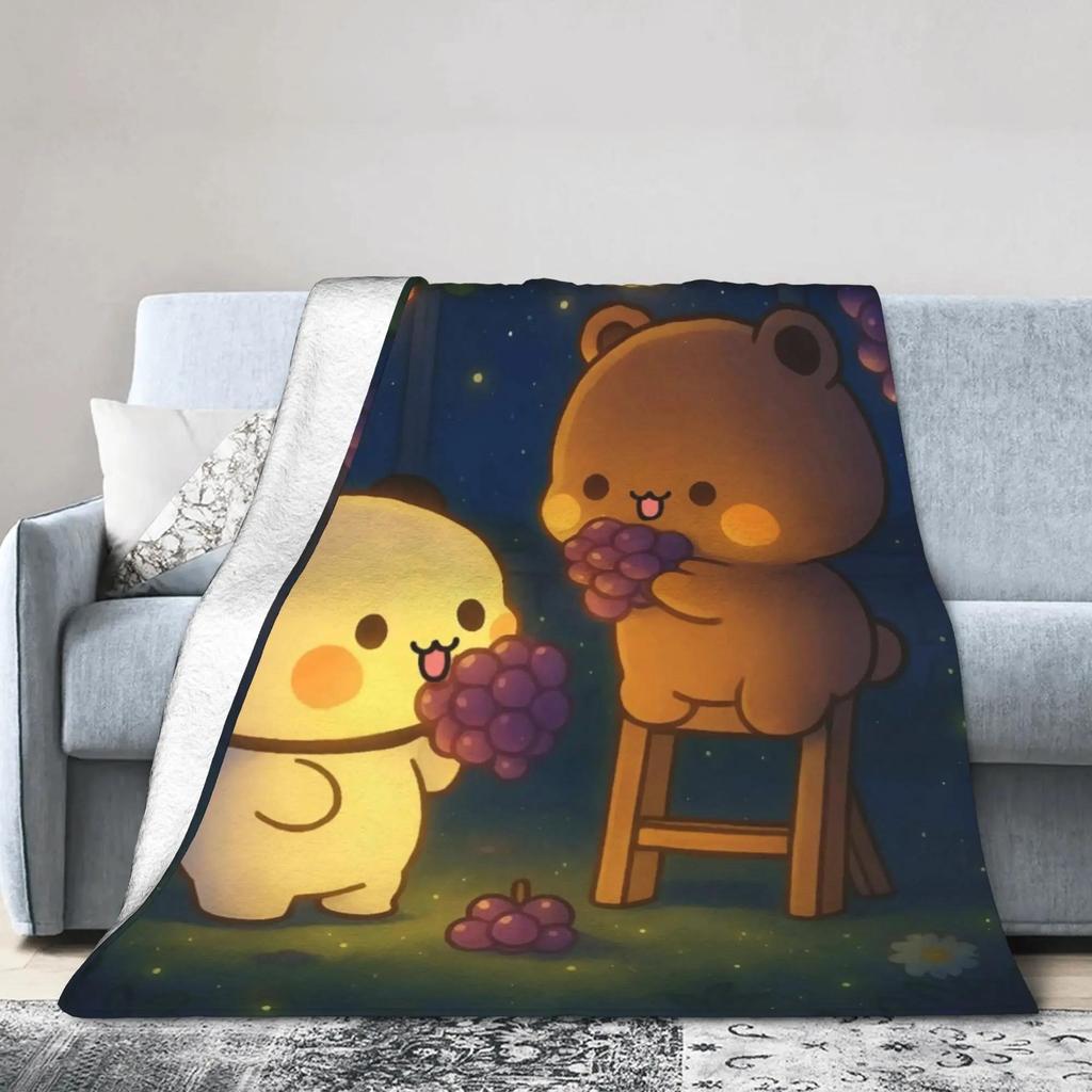 Bubu Dudu HighQuality Soft Warm Throw Blanket for Kids Winter Fluffy Bedspread for Couch Chair Sofa or Bed