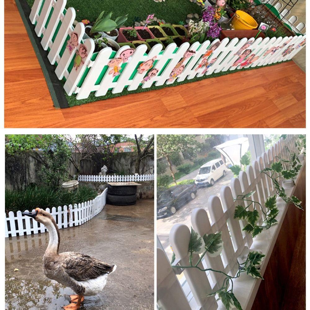 2 шт. Пластиковый забор для двора, универсальный защитный поручень, барьер для дверного проема, садовый забор для овощей