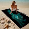 proof beach towel with a Elio Ooooo & Glordon1 pattern - soft,absorbent,quick-drying,machine washable - perfect for swimming,camping,bathing