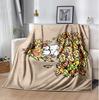 Simon'S Cat Flannel Blanket Soft Warm All-Season Throw, Design for Camping, Car Travel, Hiking Sofa, Bed, Office Perfect Gift for Parties