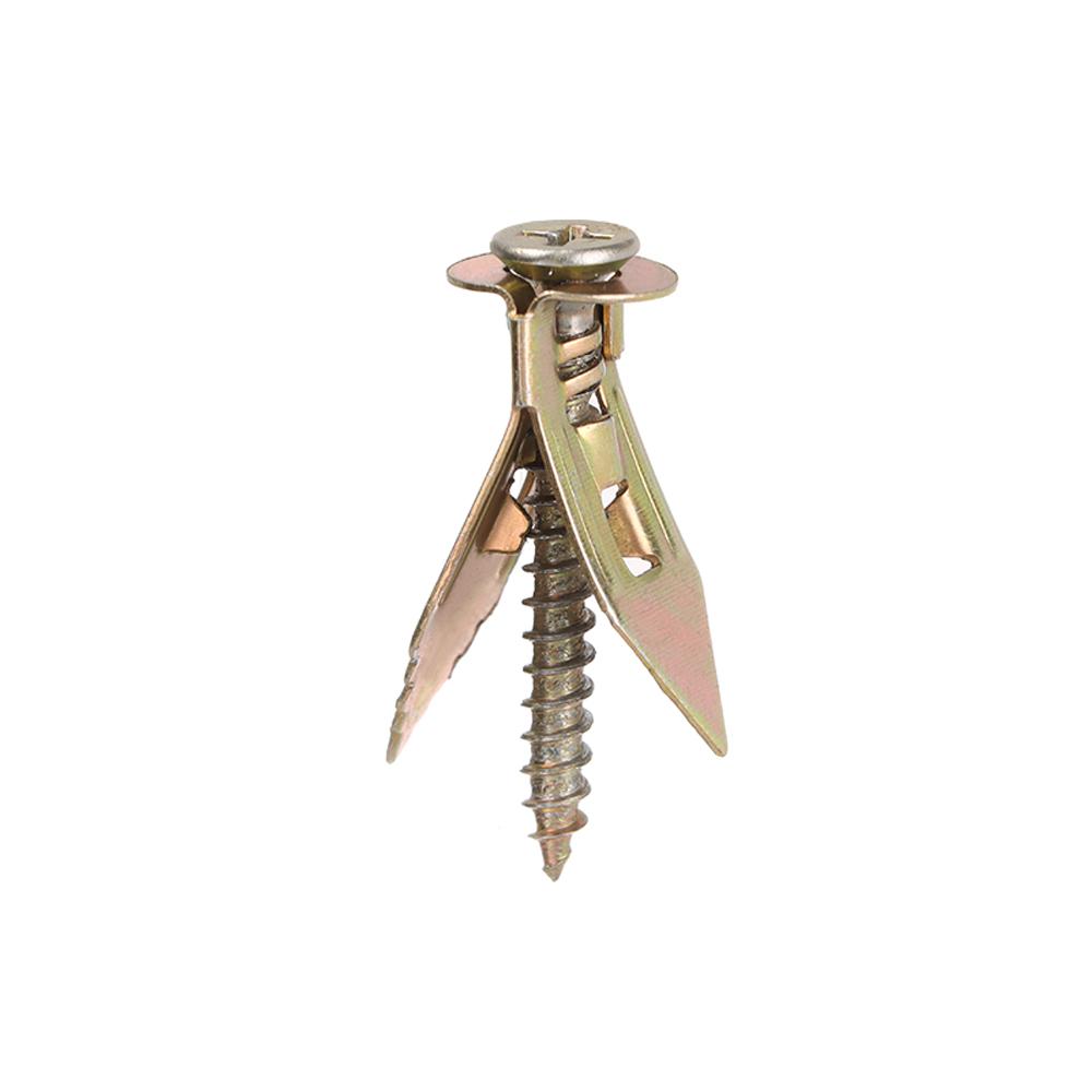 Metal Heavy Duty Wall Expansion Nails with Screws Self Drilling Drywall Anchors Self-Tapping Screw