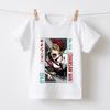Kids Anime Graphic Tee Chainsaw Man Denji Print Cotton T Shirt for Boys Girls Short Sleeve Wear Casual Top Childrens Summer