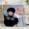 1PC Colorful Web Adams Design Flannel Blanket Gift, Suitable for Both Men And Women, Soft Ideal for Beds And Sofa, Birthday Or Christmas Gift